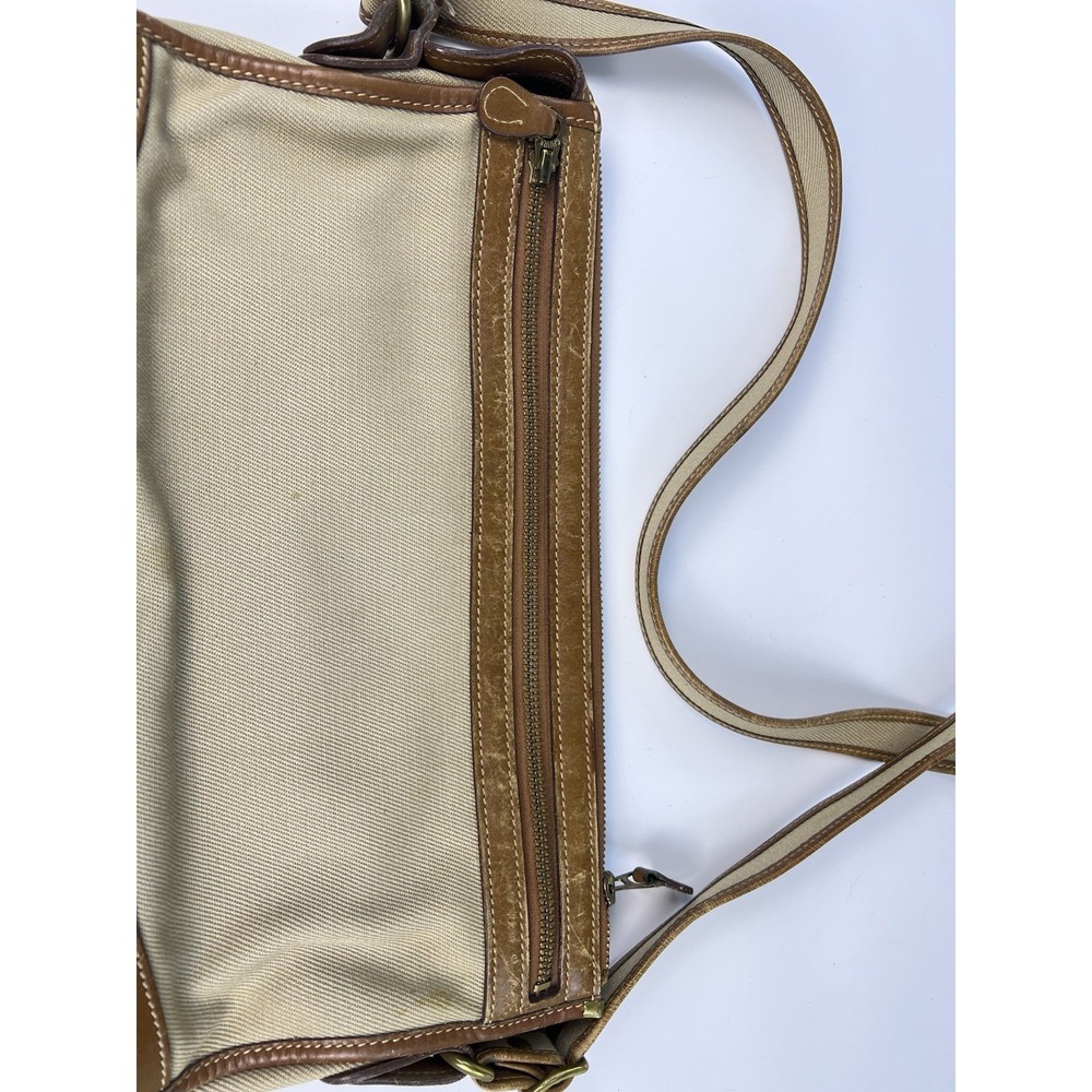 Vintage Ghurka No 10 The Envoy Canvas Leather Shoulder Bag Marley Hodgson USA - Picture 8 of 9
